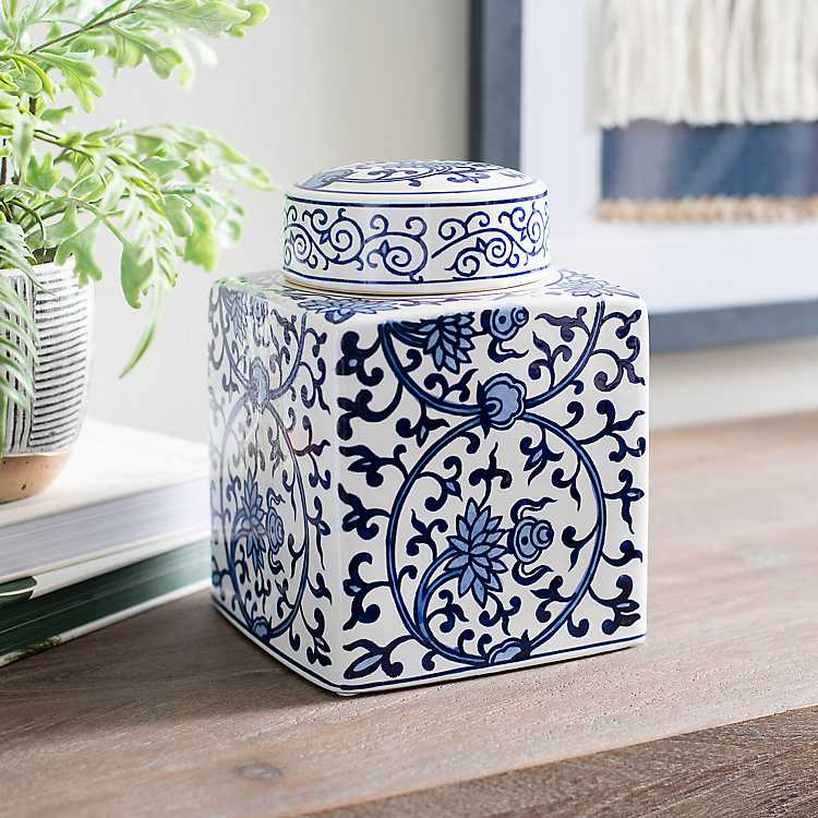 Blue and White Ginger Jar