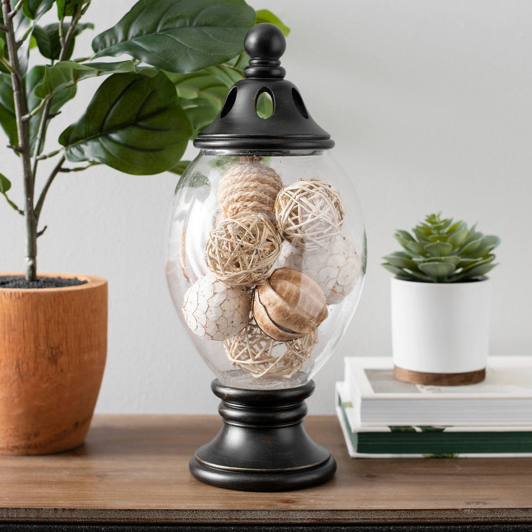 Bronze Bubble Glass Potpourri Jar