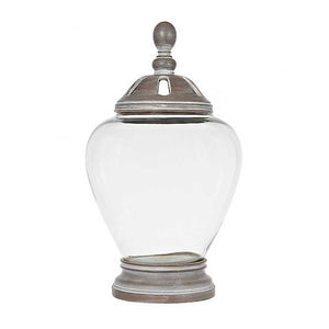 Gray Washed Majestic Potpourri Jar
